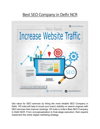 Best SEO Company in Delhi NCR