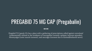 PREGABID 75 MG CAP (Pregabalin)