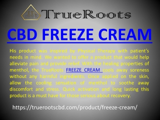 CBD freeze cream