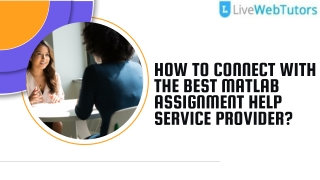 Connect with The Best MATLAB Assignment Help Service Provider