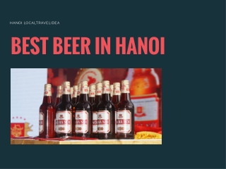 BEST BEER IN HANOI