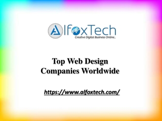 Top Web Design Companies Worldwide | alfoxtech.com