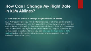 How Can I Change My Flight Date in KLM (1)