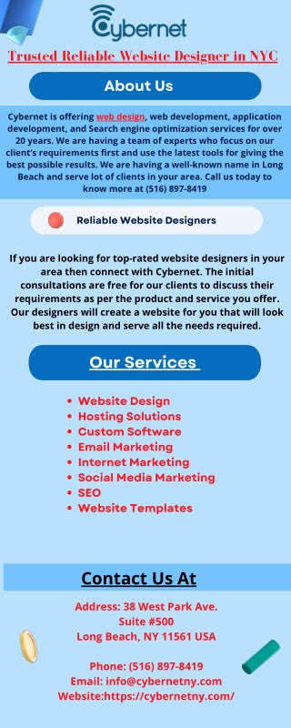 Trusted Reliable Website Designer in NYC