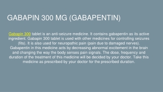 gabapin 300mg