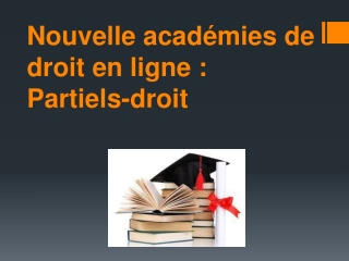 Nouvelle académies de droit en ligne