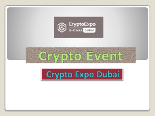 Crypto Event