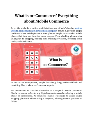 What is m-Commerce_ Everything about Mobile Commerce