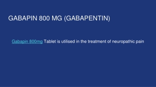 gabapin 800mg