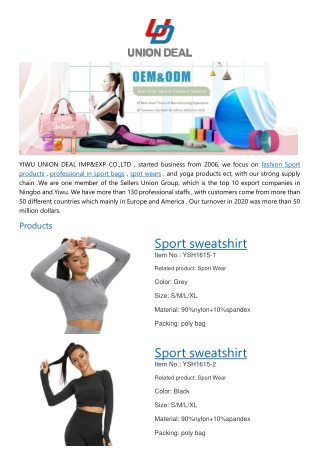 Sport Wear supplier