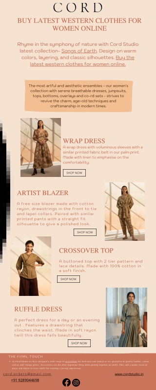 Buy Latest Western Clothes For Women Online
