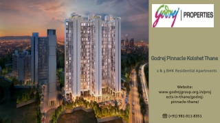 Godrej Pinnacle Kolshet Thane