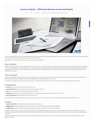 Assets Vs Equity – Difference Between Assets And Equity