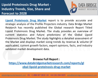 Growth Analysis Report on Lipoid Proteinosis Drug Market Size