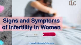 Signs and Symptoms of infertility in Women - Dr. Heena