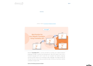 Best Practice For Your Website Translation Using Translation API