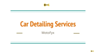 Car Detailing Services