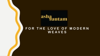 For the love of modern weaves