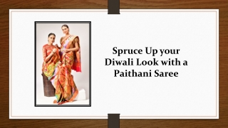 Spruce Up your Diwali Look with a Paithani Saree