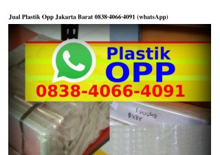 Jual Plastik Opp Jakarta Barat