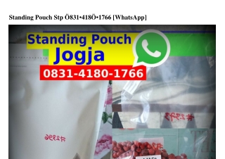 Standing Pouch Stp 08ᣮI-ㄐI80-I7ᏮᏮ[WA]