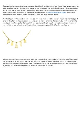 9 Things Your Parents Taught You About name necklace