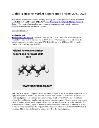 Global N-Hexane Market Report and Forecast 2021-2026-converted - Copy