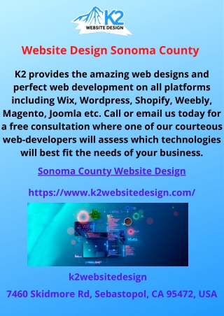 Website Design Sonoma County