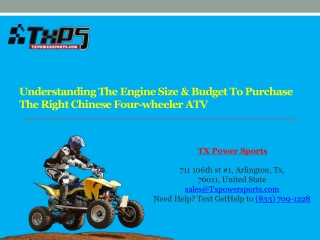 Understanding The Engine Size & Budget To Purchase The Right Chinese Four-Wheeler ATV