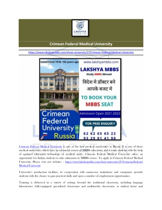 Crimean Federal Medical University