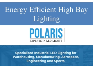 Energy Efficient High Bay Lighting