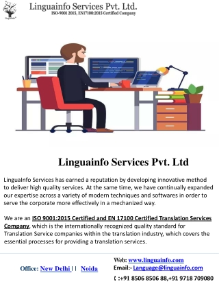 Language Translation Company In Delhi NCR, India Worldwide |Linguainfo