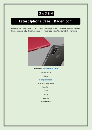 Latest Iphone Case  Raden.com-converted