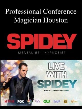 Professional Conference Magician Houston