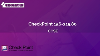 CheckPoint  156-315.80 Exam - All You Need to Know - PassExam4Sure