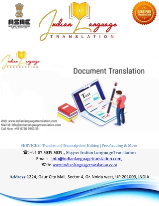 Translation Companies In India |Certified Translation in Delhi NCR