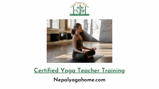 Certified Yoga Teacher Training