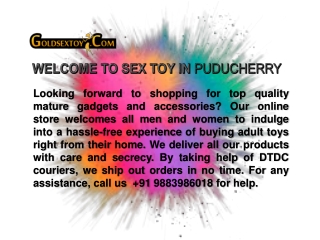 SEX TOYS IN PUDUCHERRY - GOLDEXTOY