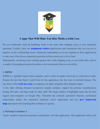 4 Apps That Will Make You Hate Maths a Little Less