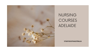 Nursing courses adelaide