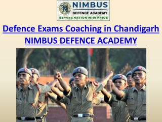 Defence Exams Coaching in Chandigarh - Nimbus Defence Academy