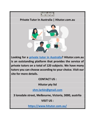 Private Tutor In Australia  Hitutor.com
