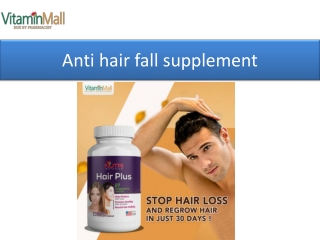 Anti hair fall supplement