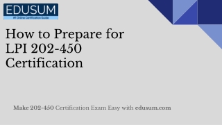 Prepare for LPI 202-450 Certification Exam with 202-450 Practice Test