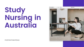 Study Nursing in Australia