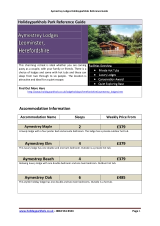 Log Cabins in Herefordshire | Aymestrey Lodges Review
