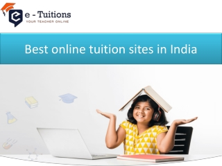 Best online tuition sites in India