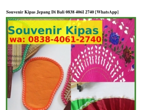 Souvenir Kipas Jepang Di Bali