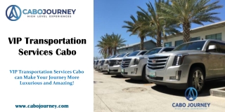 VIP transportation services Cabo