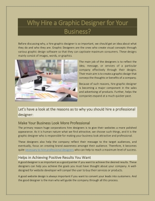 Why Hire a Graphic Designer for Your Busines 4